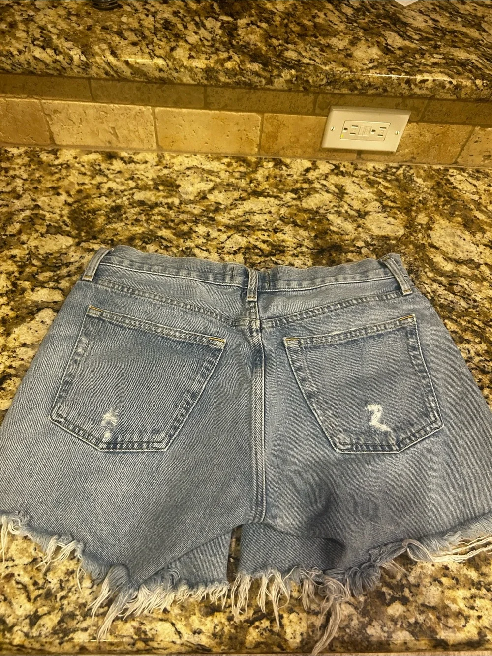 Agolde Parker Long Shorts in Swapmeet